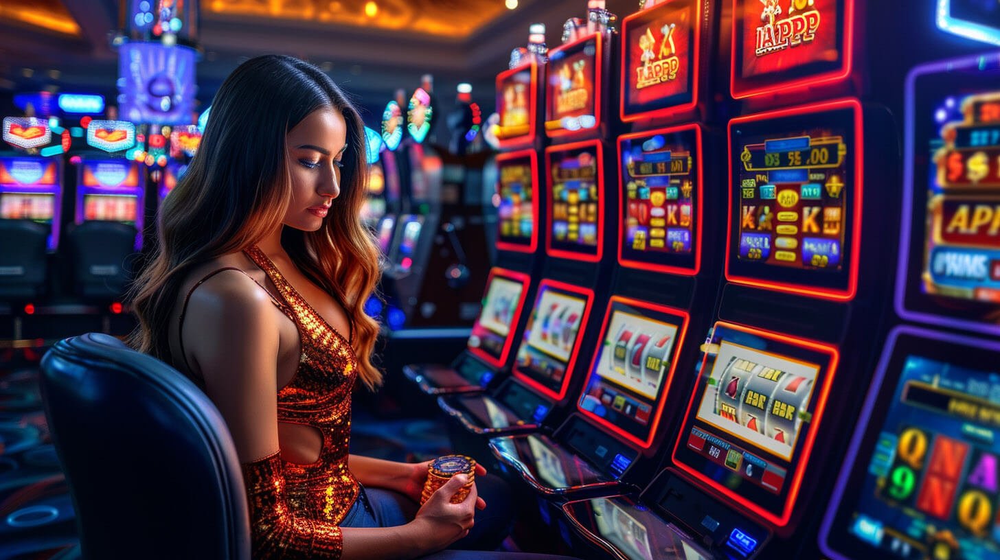Aplikasi mobile hujantoto88 menampilkan antarmuka permainan slot dan live-dealer